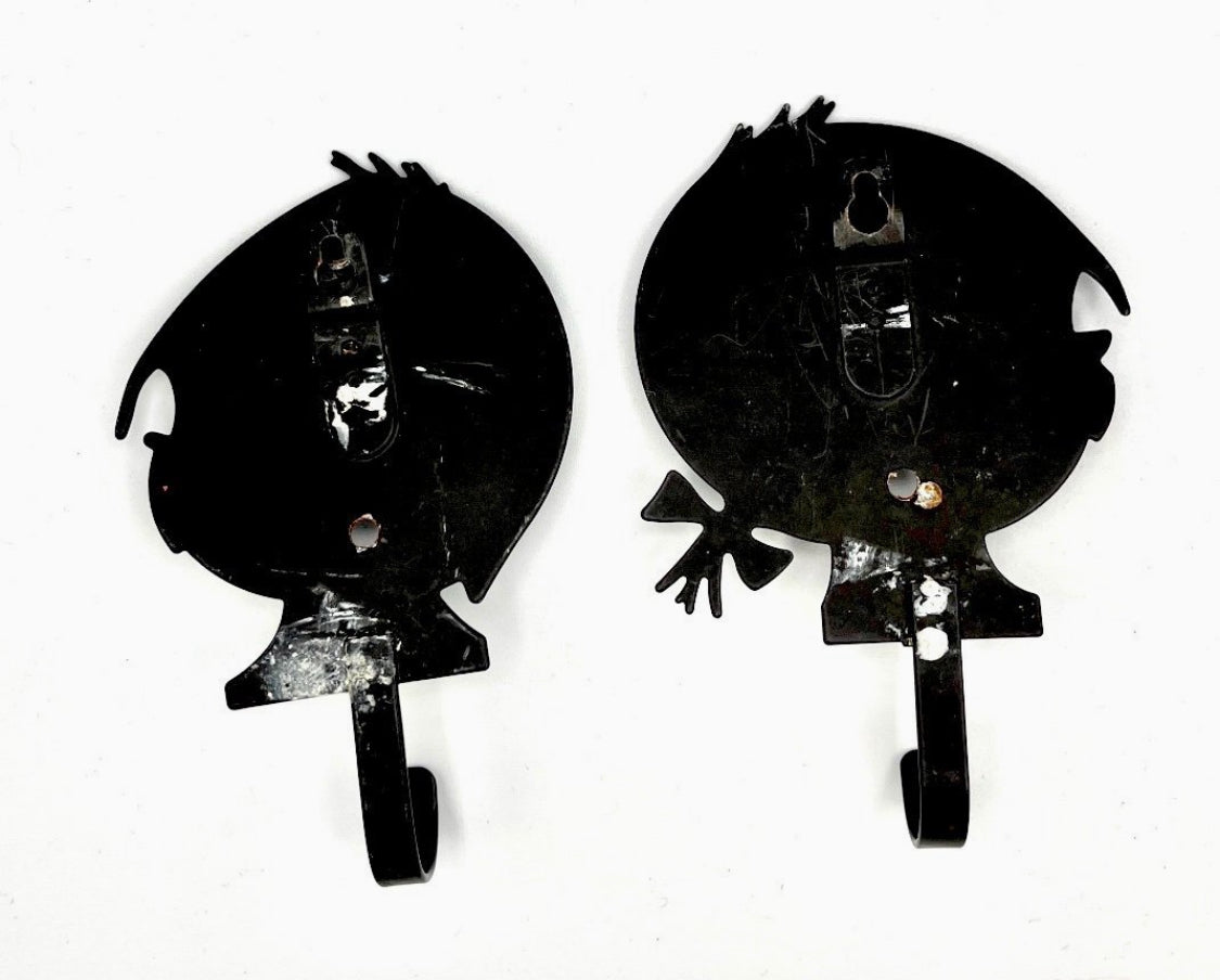 Vintage Pop Art Wall Hooks – Jip en Janneke / Fiep Westendorp Style – 1970s