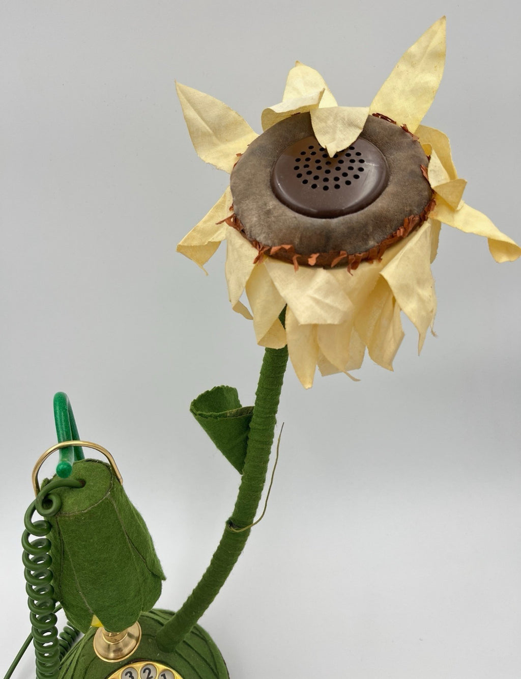 Rare Vintage 1970s Telcer Flower Telephone 18K Gold Plated – Made in Italy