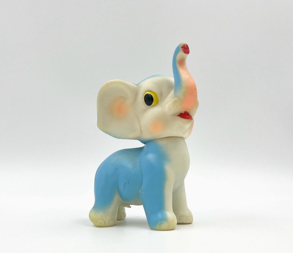 Vintage Elephant Rubber Toy Made in Japan Retro