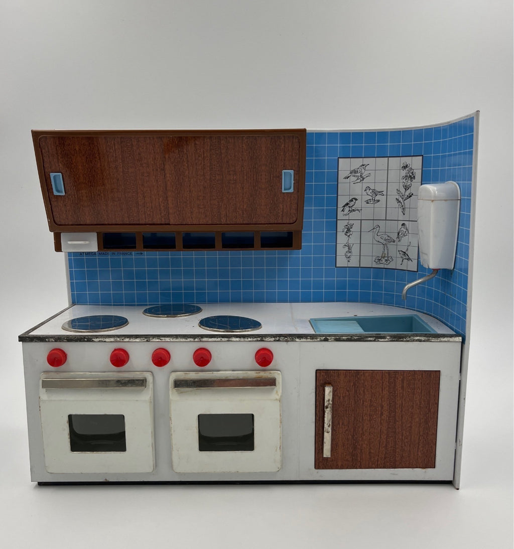 Vintage Barbie kitchen toy kitchen tin kitchen 1950s