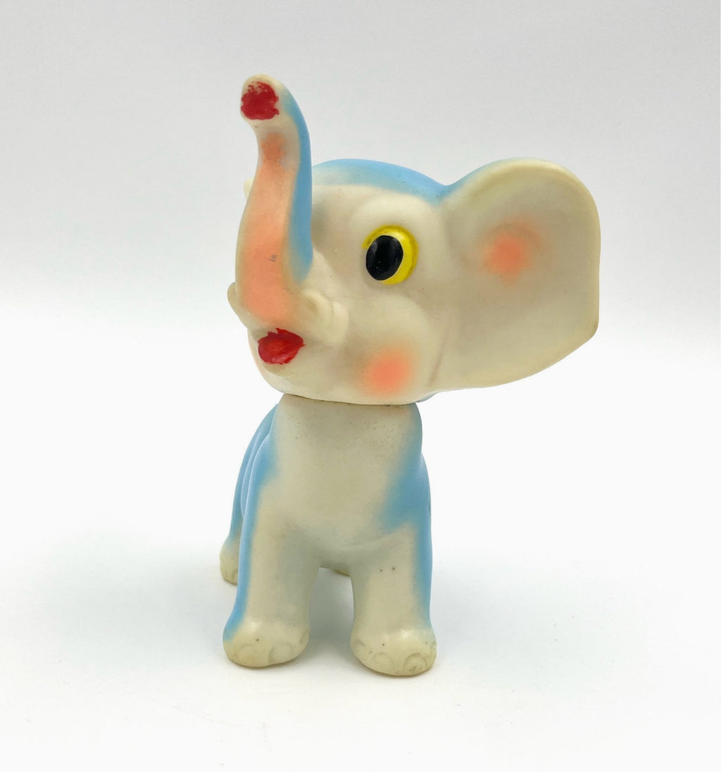 Vintage Elephant Rubber Toy Made in Japan Retro