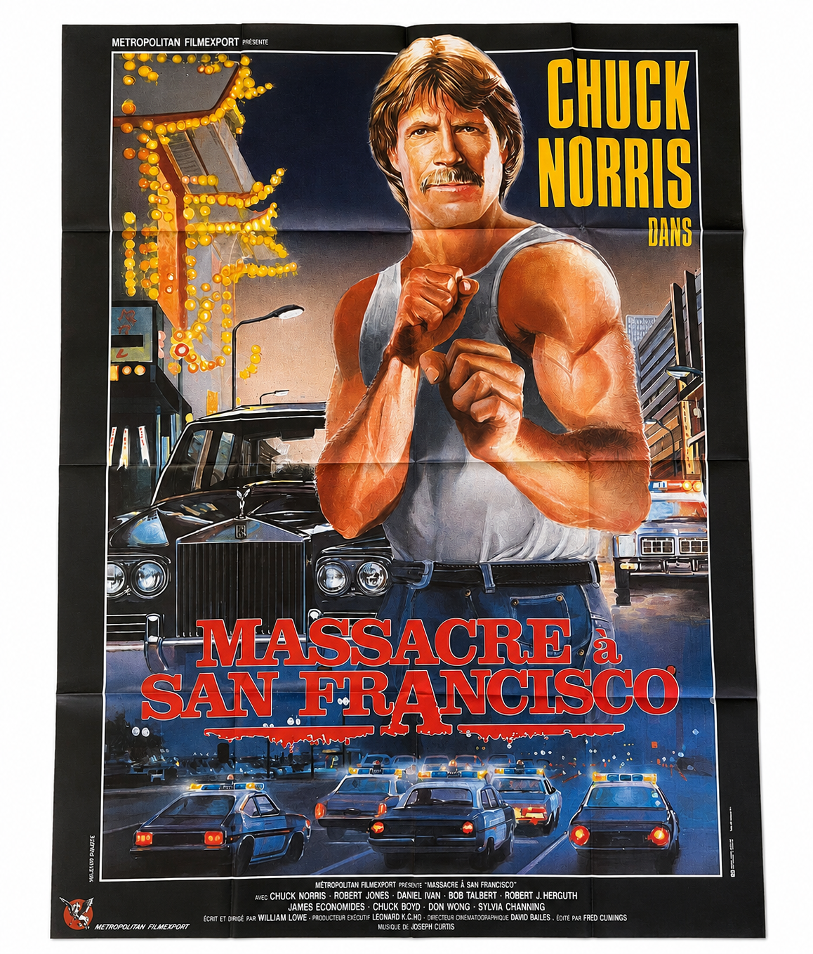 Large Movie Poster – Massacre à San Francisco – Chuck Norris 1974 120x160 cm