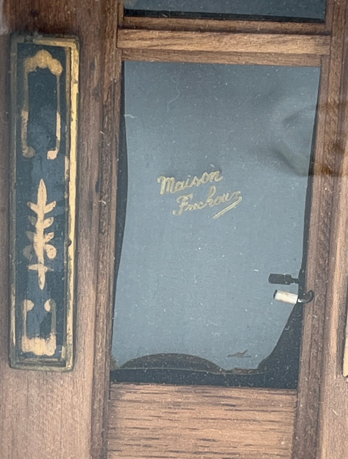 Antique Diorama Shadow Box French Boulangerie Miniature