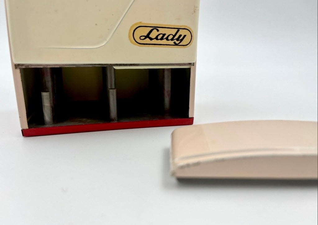 Vintage Toy Refrigerator by Lady – Tin Toy Fridge Bologna Italy 1950s
