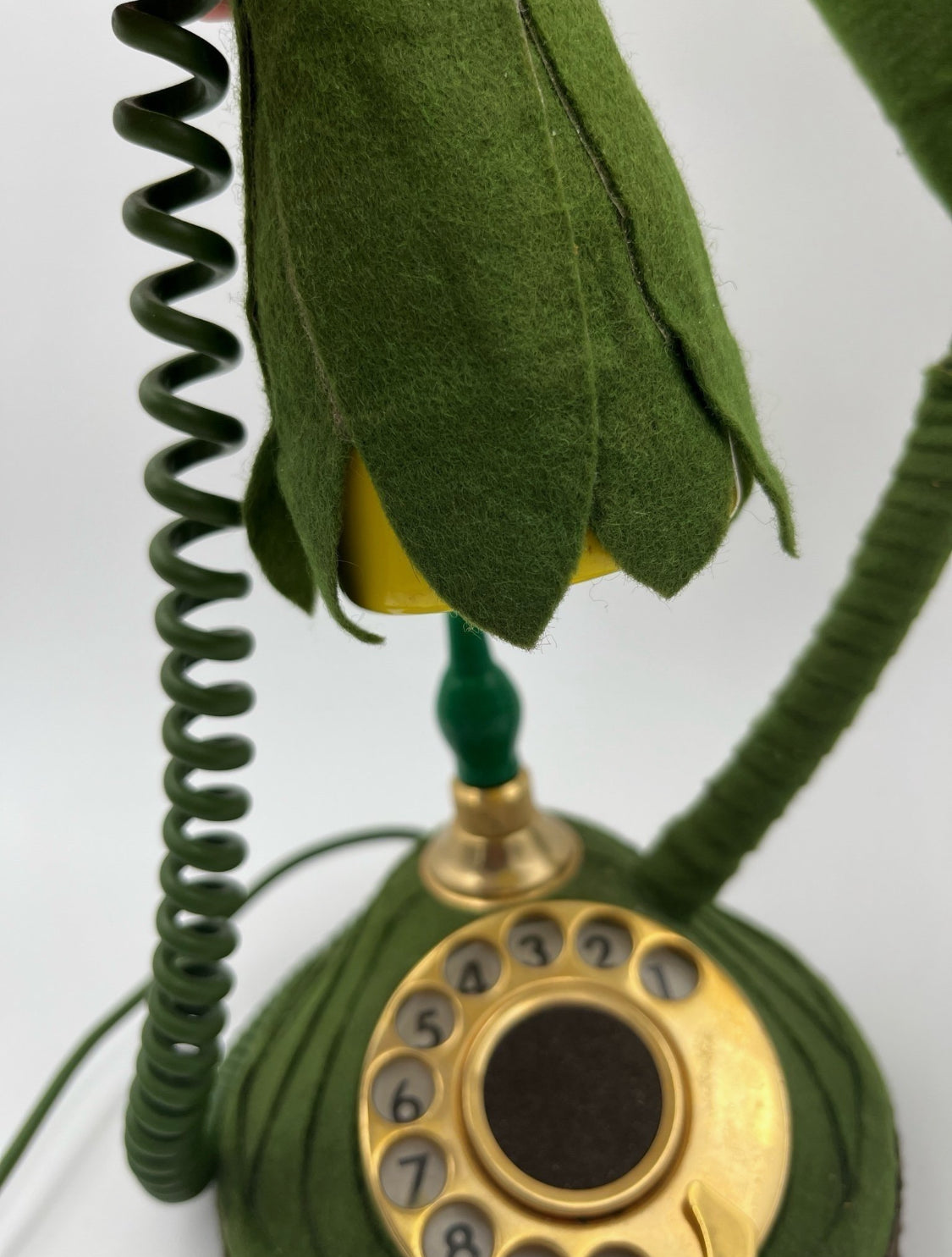 Rare Vintage 1970s Telcer Flower Telephone 18K Gold Plated – Made in Italy