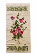 Vintage Rose Towel Romantic Retro Design 1970s