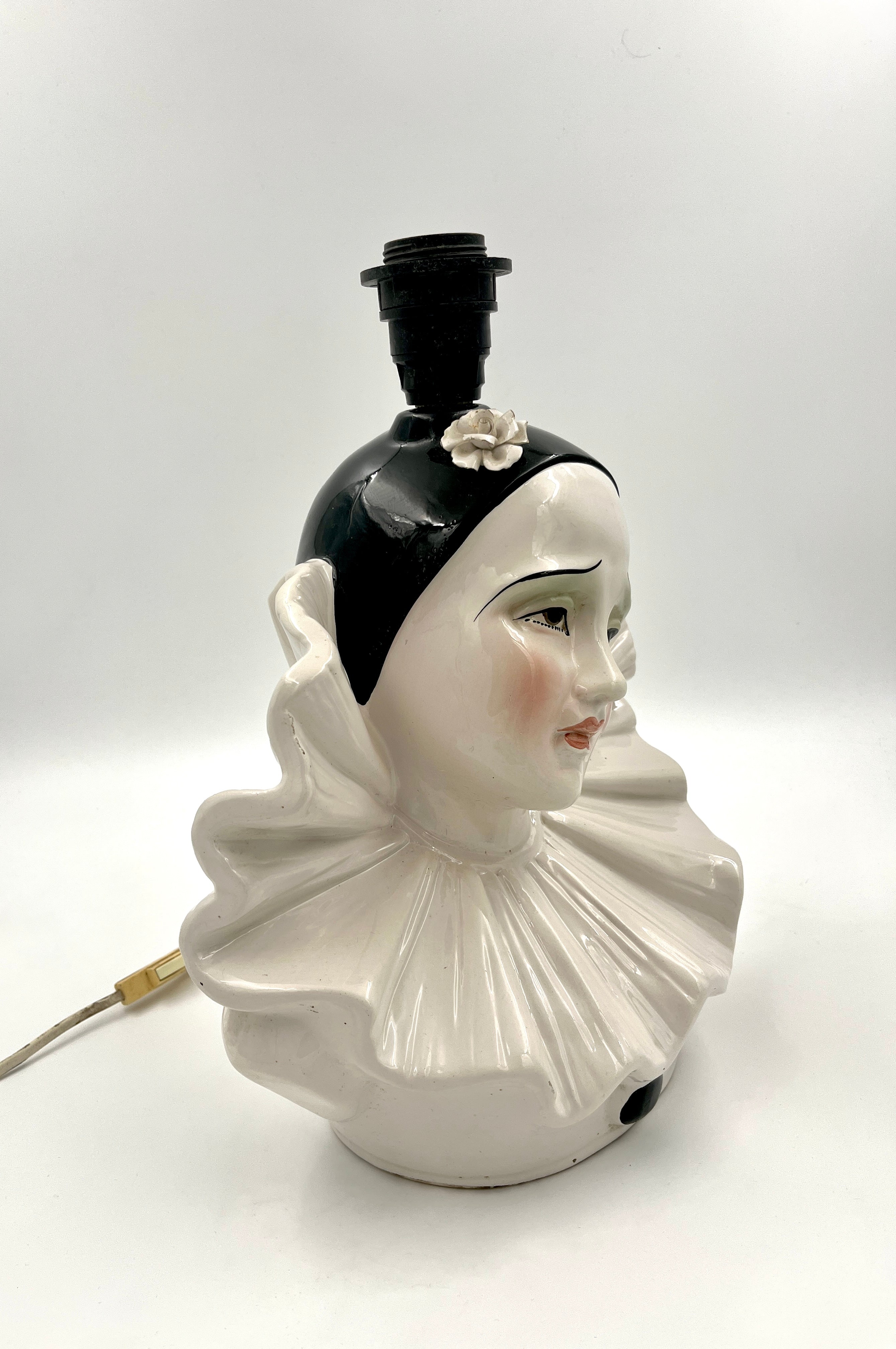 Vintage Big Pierrot Table lamp Harlequin