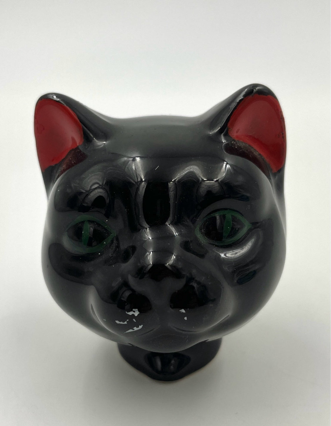 Vintage black cat teapot retro cat pitcher ceramic
