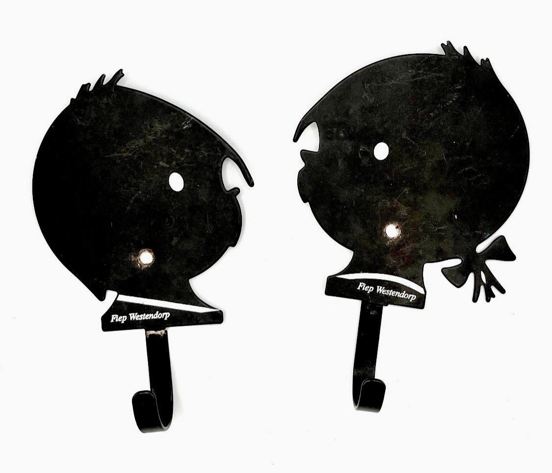 Vintage Pop Art Wall Hooks – Jip en Janneke / Fiep Westendorp Style – 1970s