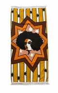 Retro Pop Art Towel Afro Queen Design Vintage 1970s