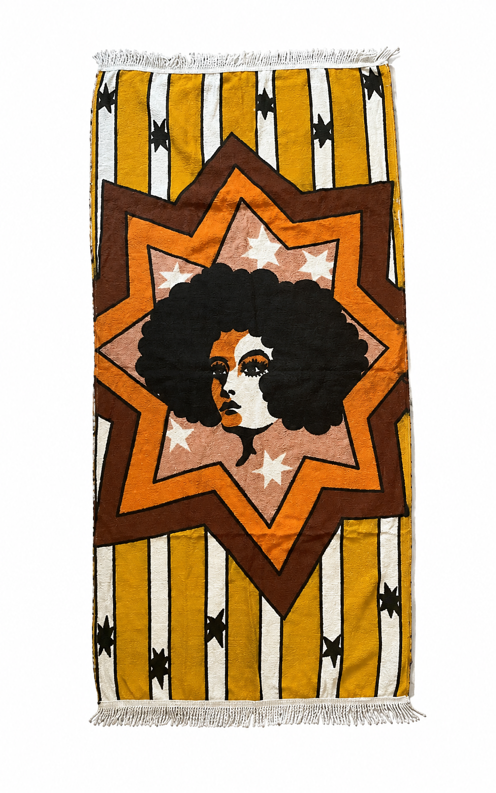Retro Pop Art Towel Afro Queen Design Vintage 1970s
