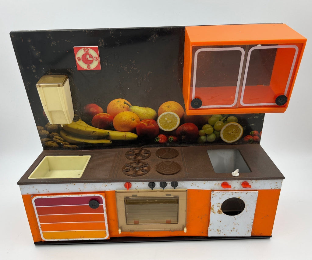 Vintage Barbie kitchen toy kitchen tin kitchen 1970s