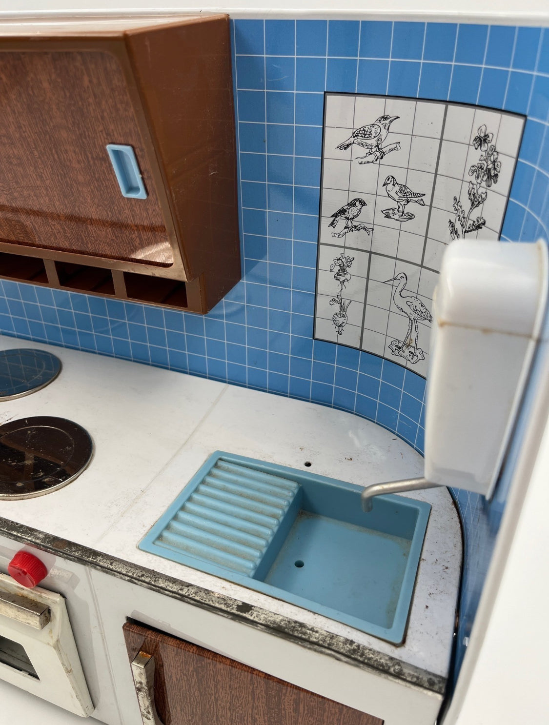Vintage Barbie kitchen toy kitchen tin kitchen 1950s