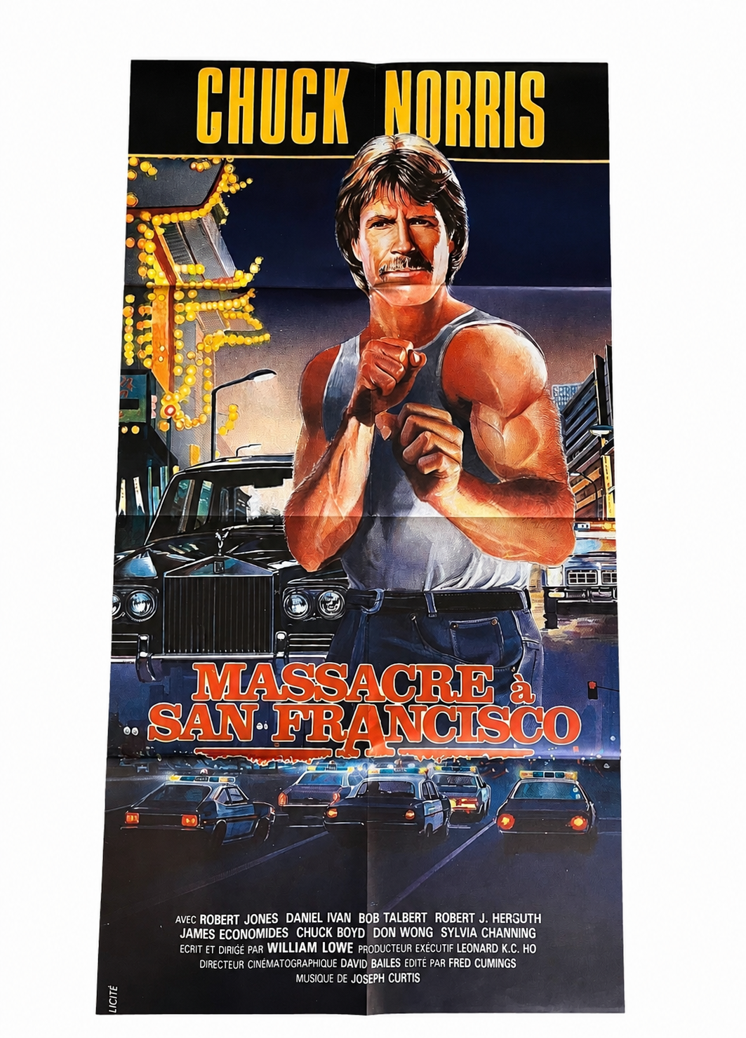 Original French Movie Poster – Massacre à San Francisco / Slaughter in San Francisco (1974) 109 × 57.5 cm