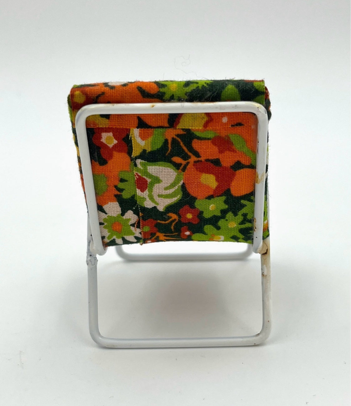 Vintage Dollhouse Furniture Set 1960s–70s – Sofa, Armchair & Table Flower Power Retro