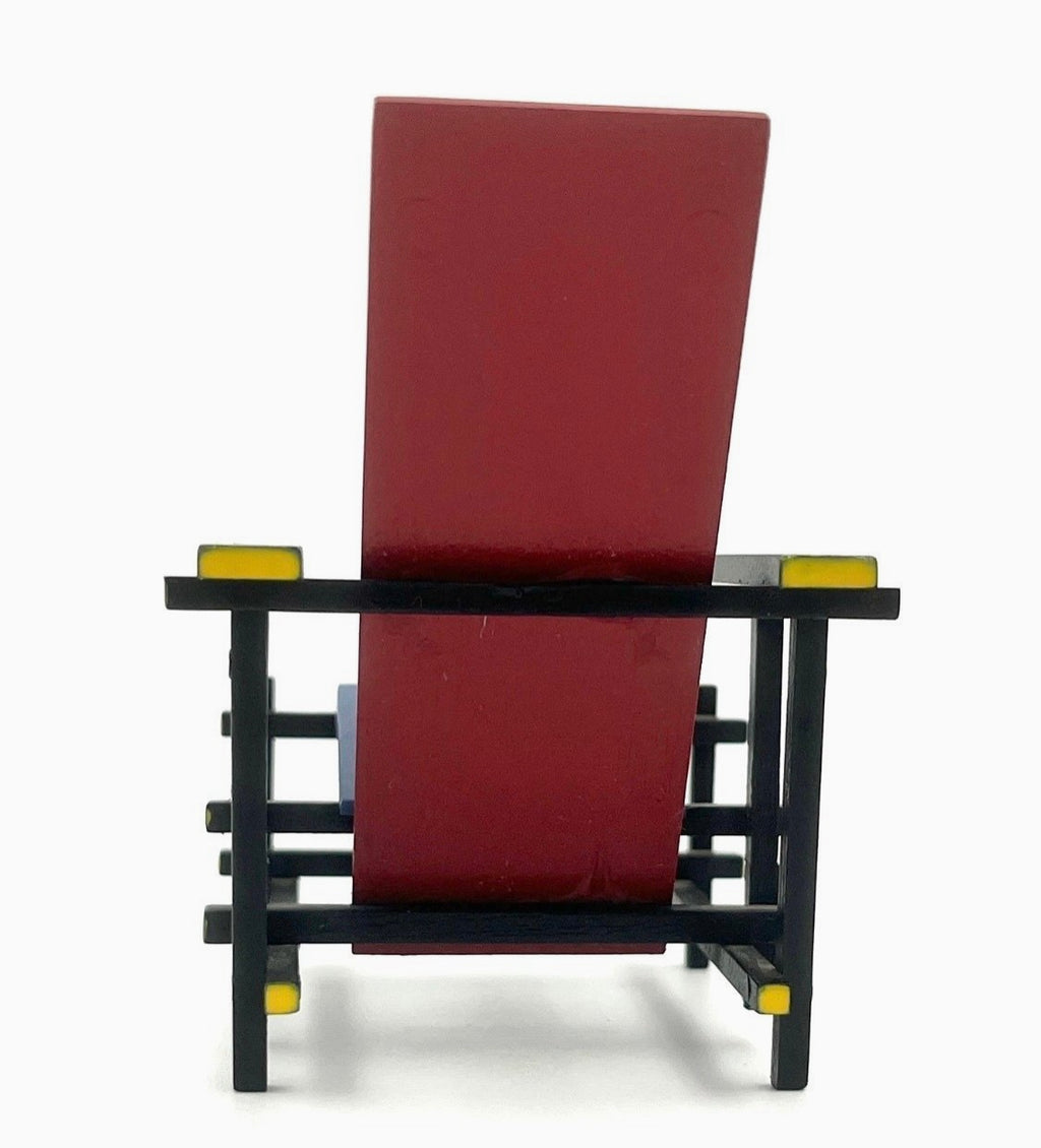 Miniatures Collection Red and Blue Chair Miniature Gerrit Rietveld 1917