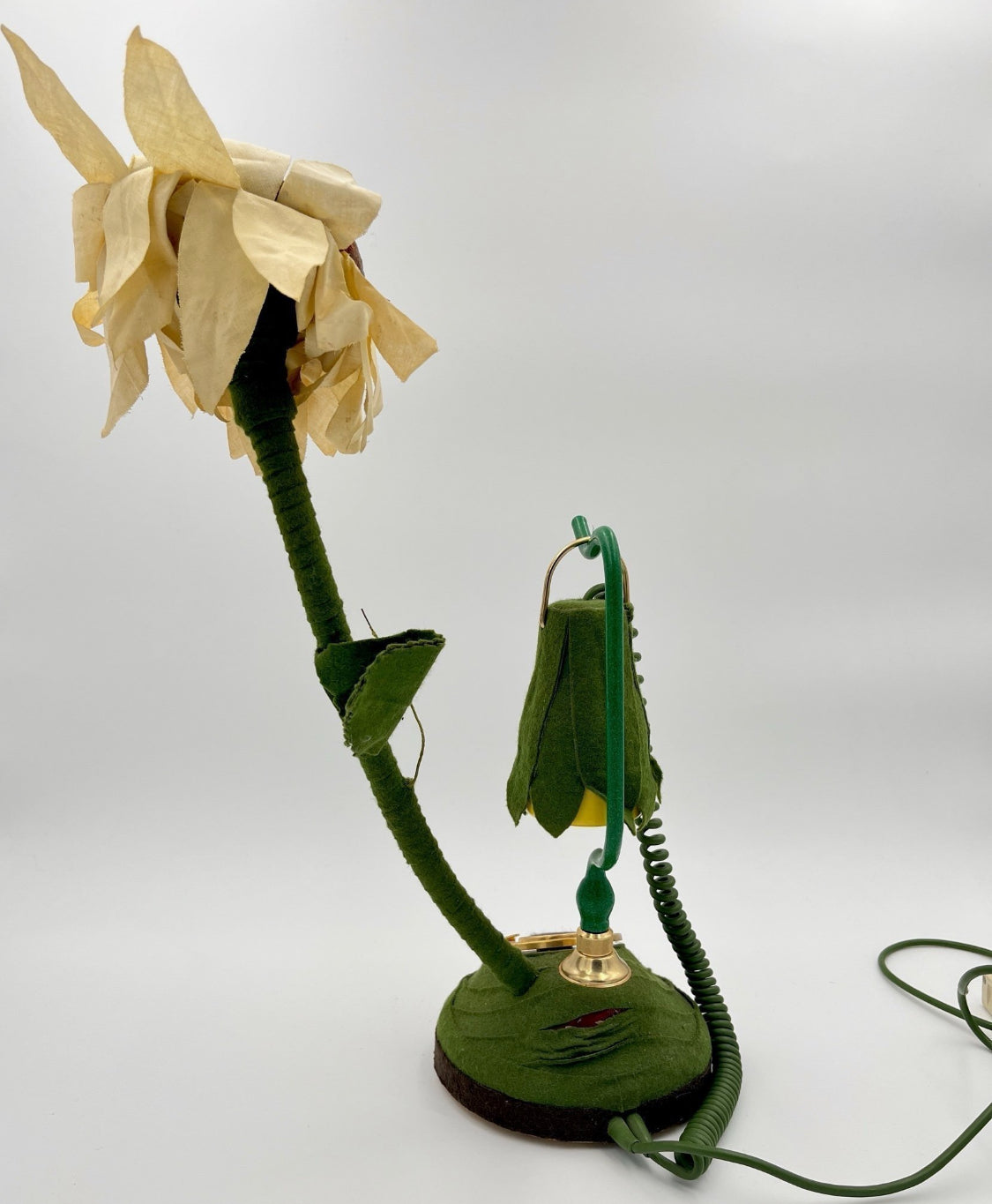 Rare Vintage 1970s Telcer Flower Telephone 18K Gold Plated – Made in Italy