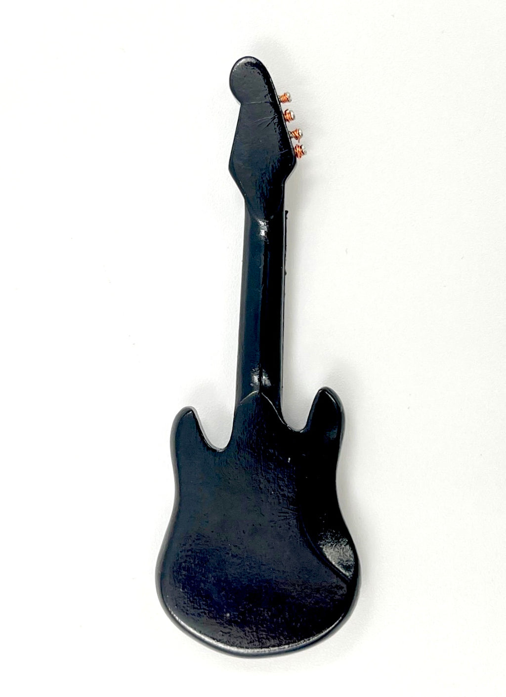 Miniature Electric Bass Guitar – Retro Decorative Model – 9 cm