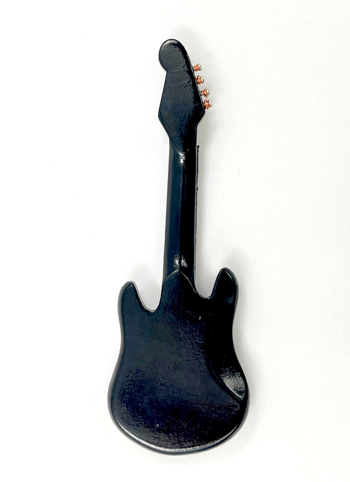 Miniature Electric Bass Guitar – Retro Decorative Model – 9 cm