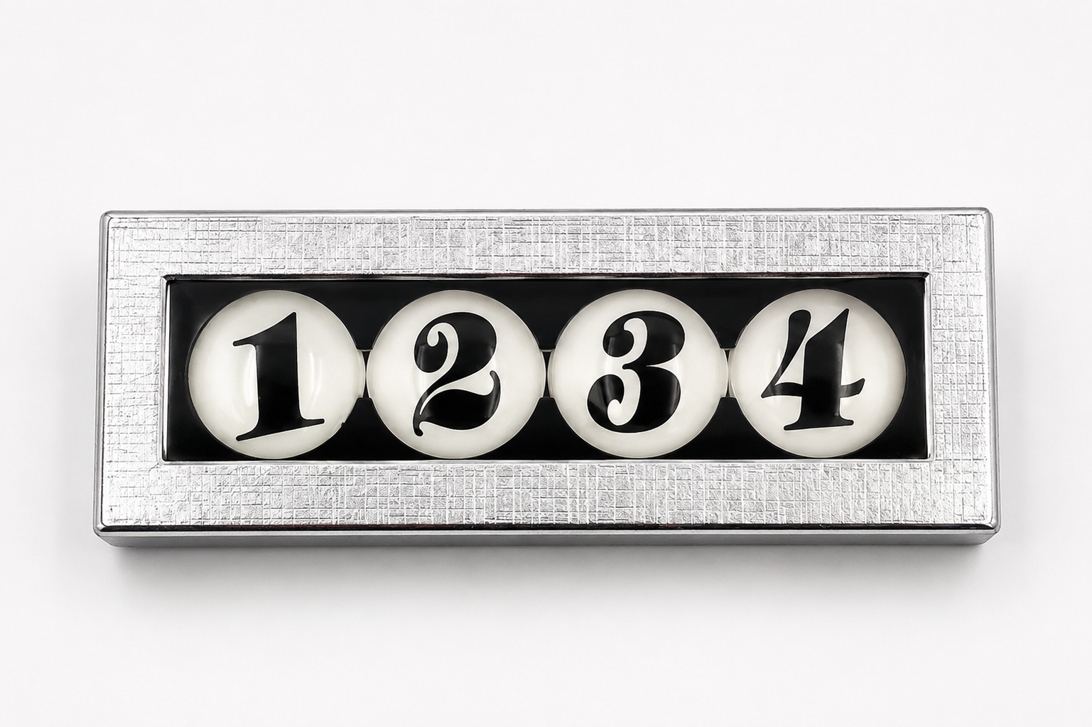 Retro Advent Numbers 1–4 in Holder Vintage Decoration