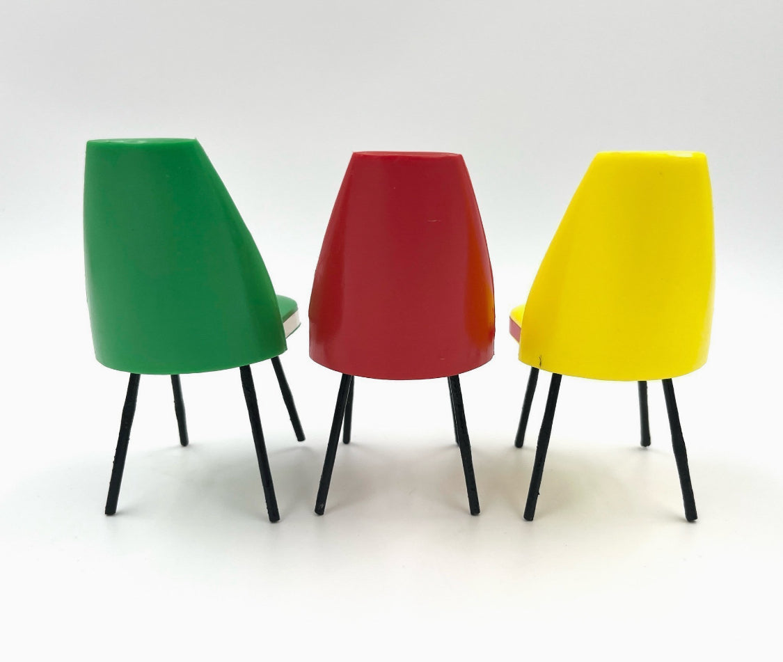 Vintage doll furniture table and chairs 1950s