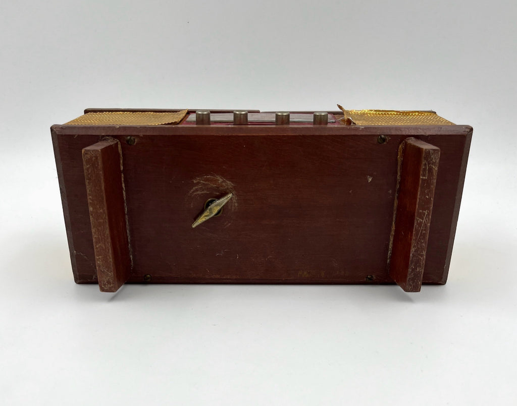 Vintage Music Box Jewelry Box Retro Radio Style 1950s