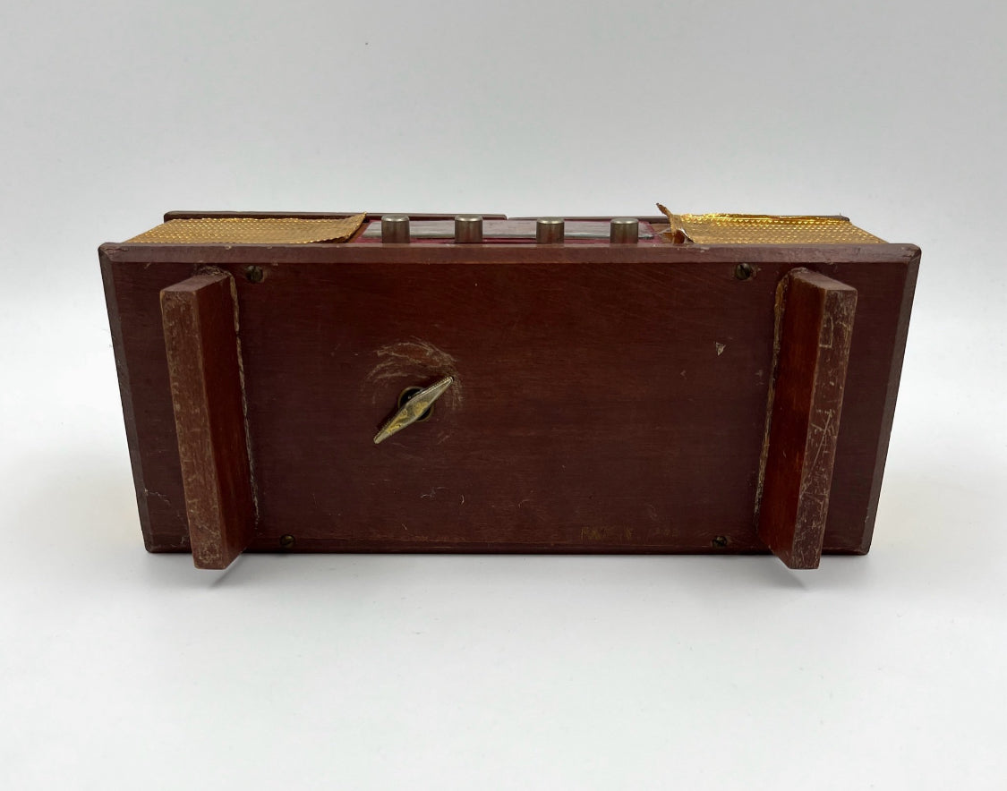 Vintage Music Box Jewelry Box Retro Radio Style 1950s
