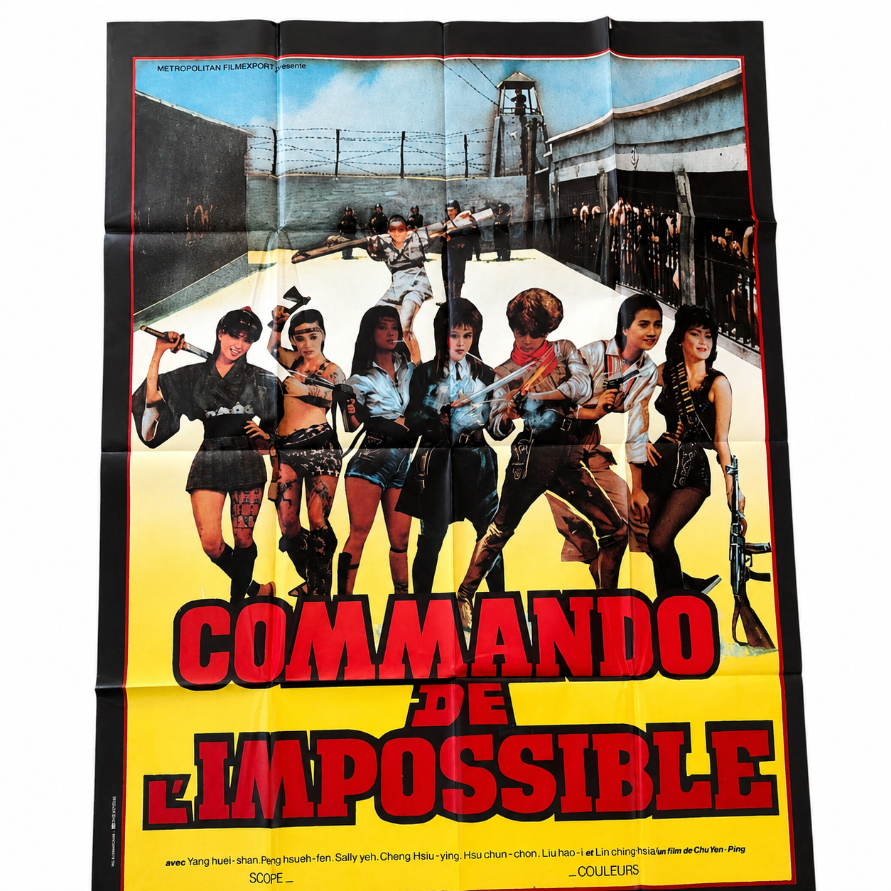 Large Original Movie Poster – Commando de l’impossible (Chu Yen-Ping, 1978) 120 × 160 cm