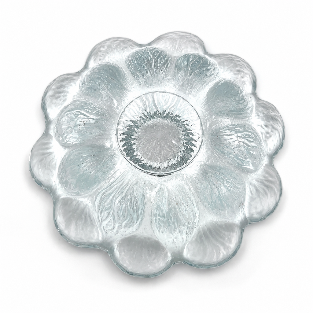 Vintage Holmegaard “Isblomst” Glass Candle Holder Sidse Werner, 1970s Danish Design