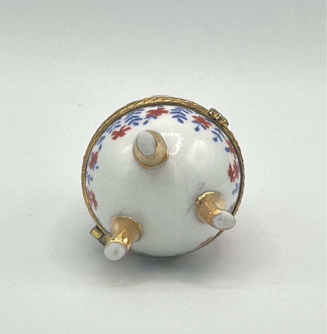 Porcelain Egg Trinket Box Fabergé Style