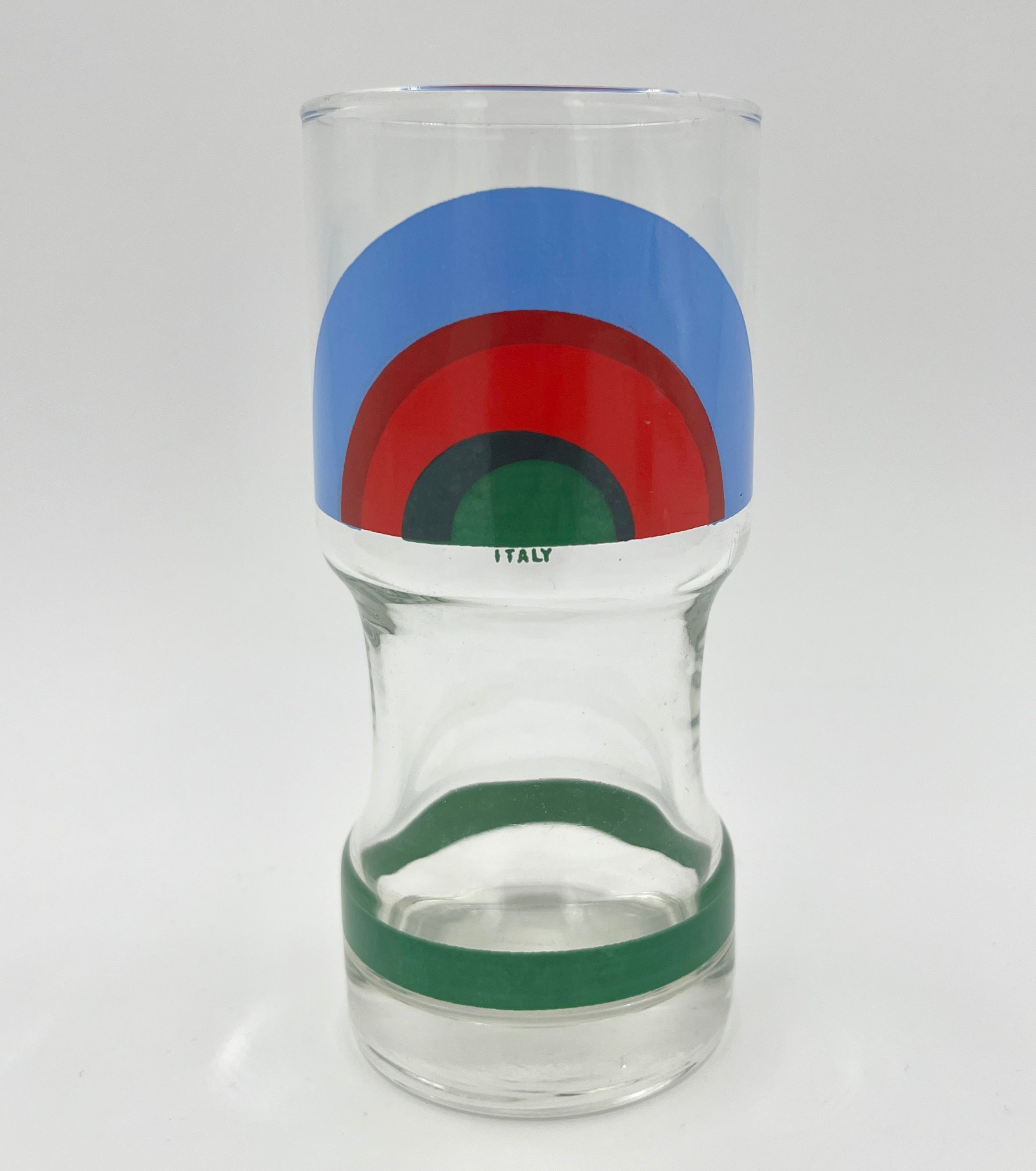 Vintage Italian Rainbow Glasses Retro Pop Art 1970s Made in Italy