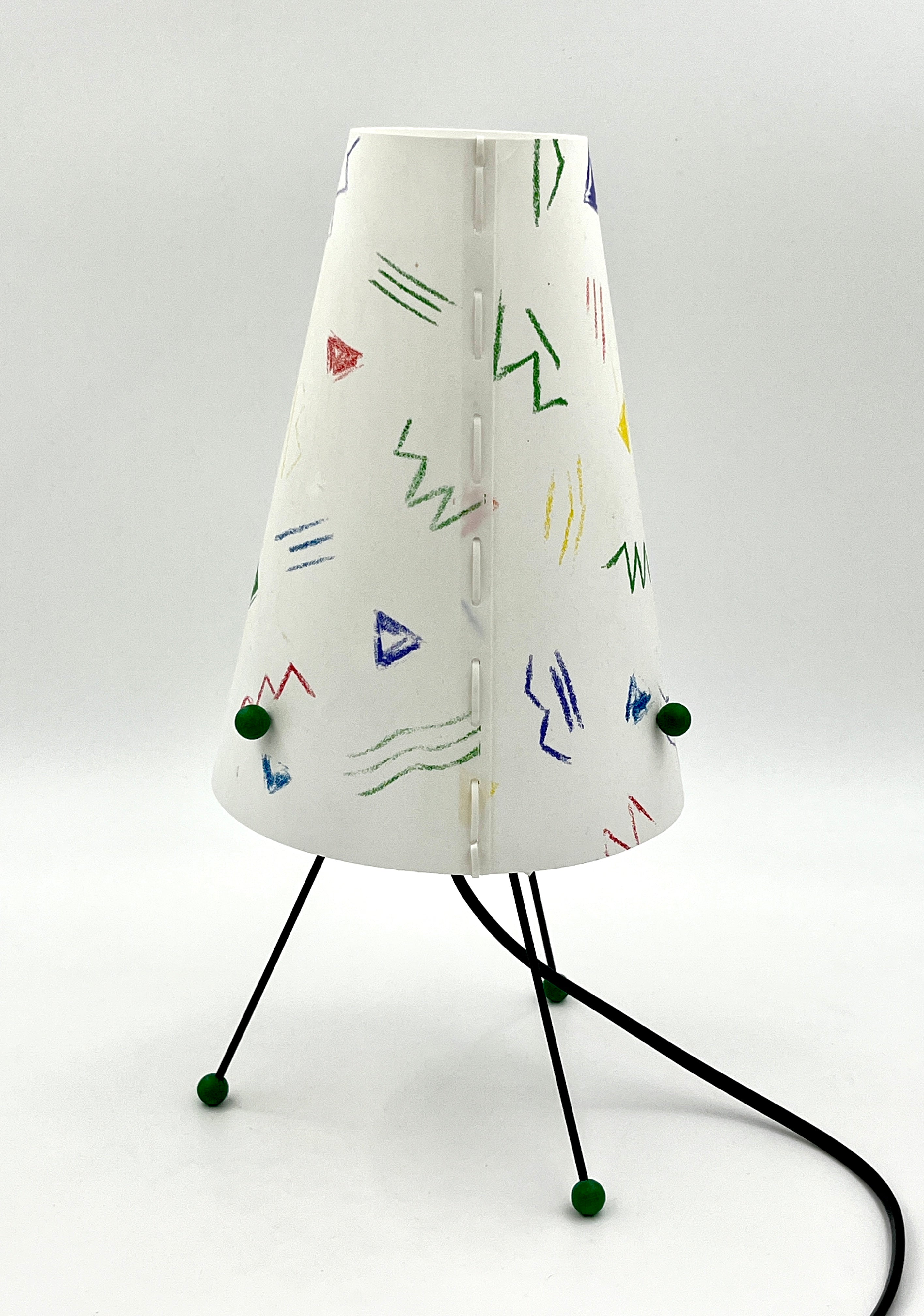 Vintage Memphis Style Table Lamp – Postmodern Retro Design 1980s 1990s