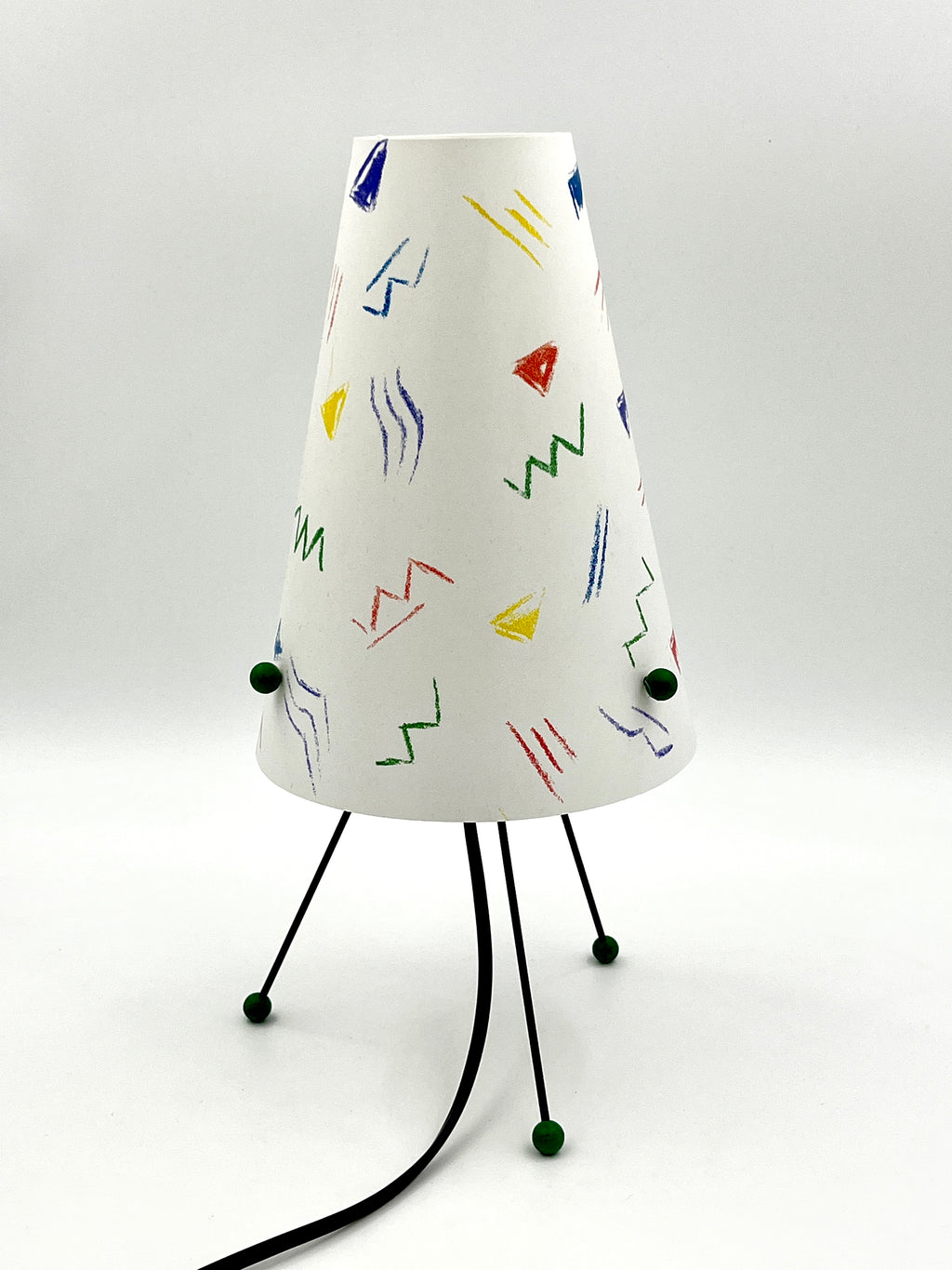 Vintage Memphis Style Table Lamp – Postmodern Retro Design 1980s 1990s