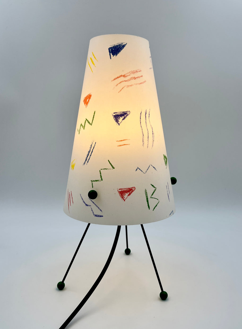Vintage Memphis Style Table Lamp – Postmodern Retro Design 1980s 1990s