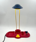 Vintage Desk Lamp with Organizer Memphis Milano Style, Postmodern Design 1980s 1990s
